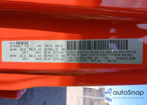 2018 Jeep Wrangler Unlimited Sahara 4X4 из США, поврежденный, VIN 1C4HJXEG2JW176531